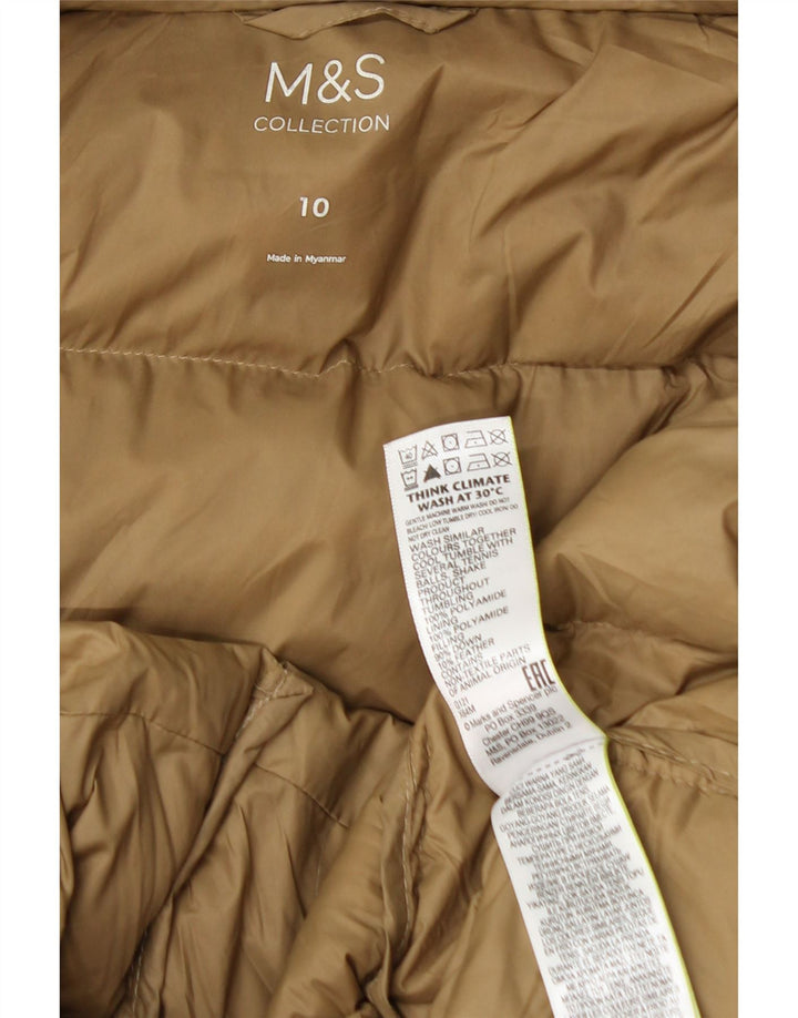 Palton capitonat supradimensionat pentru femei Marks & Spencer UK 10 Mic Bej
