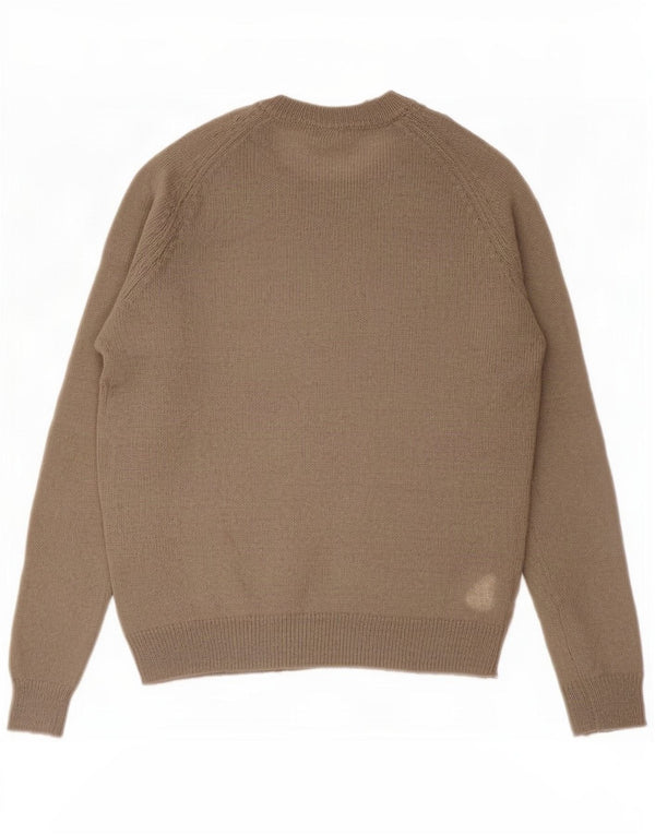 Pulover pentru femei Zara cu gât de barcă UK 14 Medium Khaki Acrilic