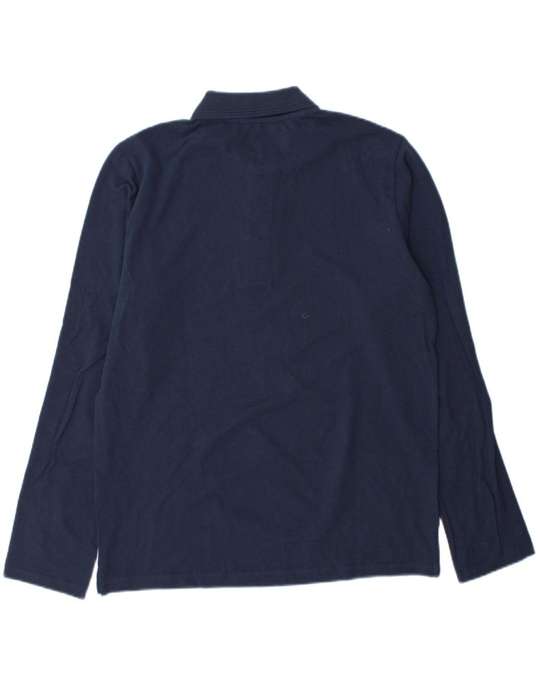 CARRERA Mens Regular Fit Long Sleeve Polo Shirt Medium Navy Blue Cotton