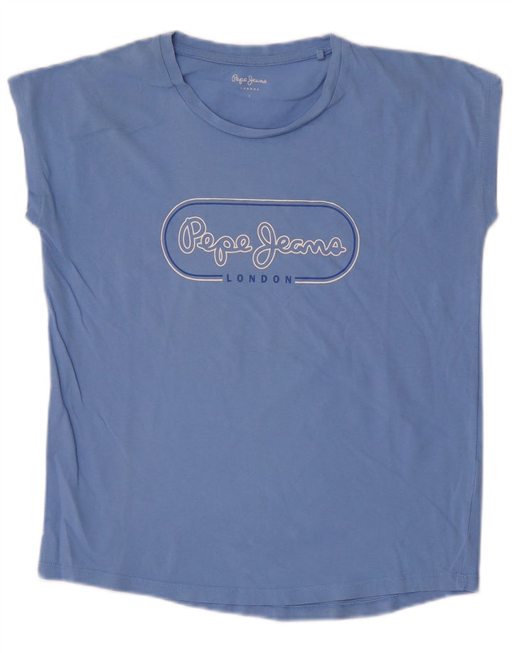 Tricou grafic pentru femei PEPE Jeans Top Small Blue