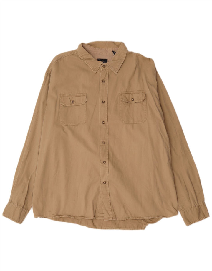 Cămașă pentru bărbați Wrangler 3XL, bumbac, bej