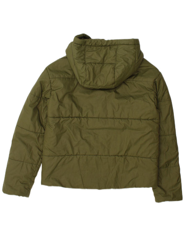 Jachetă reversibilă căptușită Nike pentru femei UK 12 Poliester verde mediu