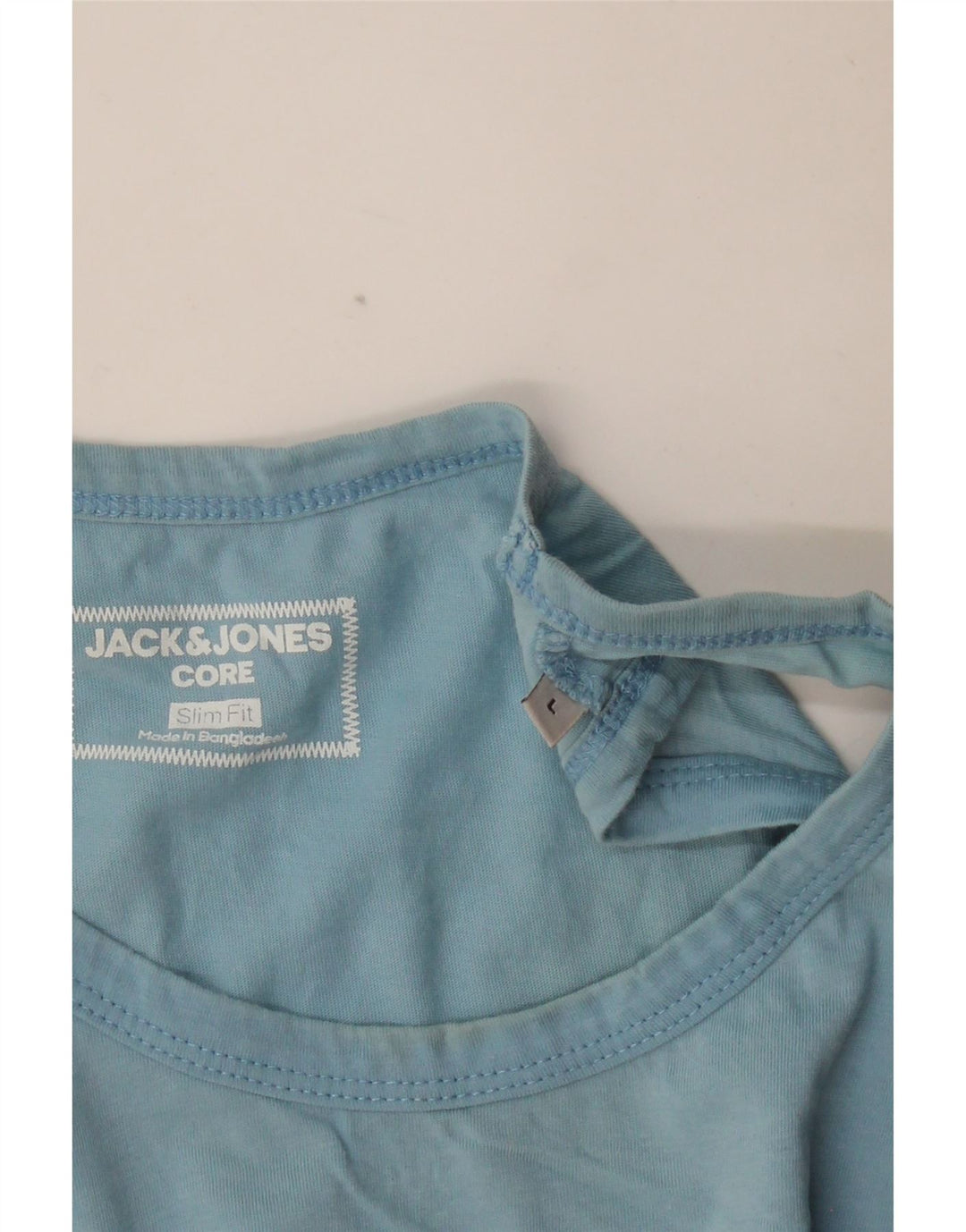JACK & JONES Vest cu grafică Core Slim Fit pentru bărbați, mare, albastru