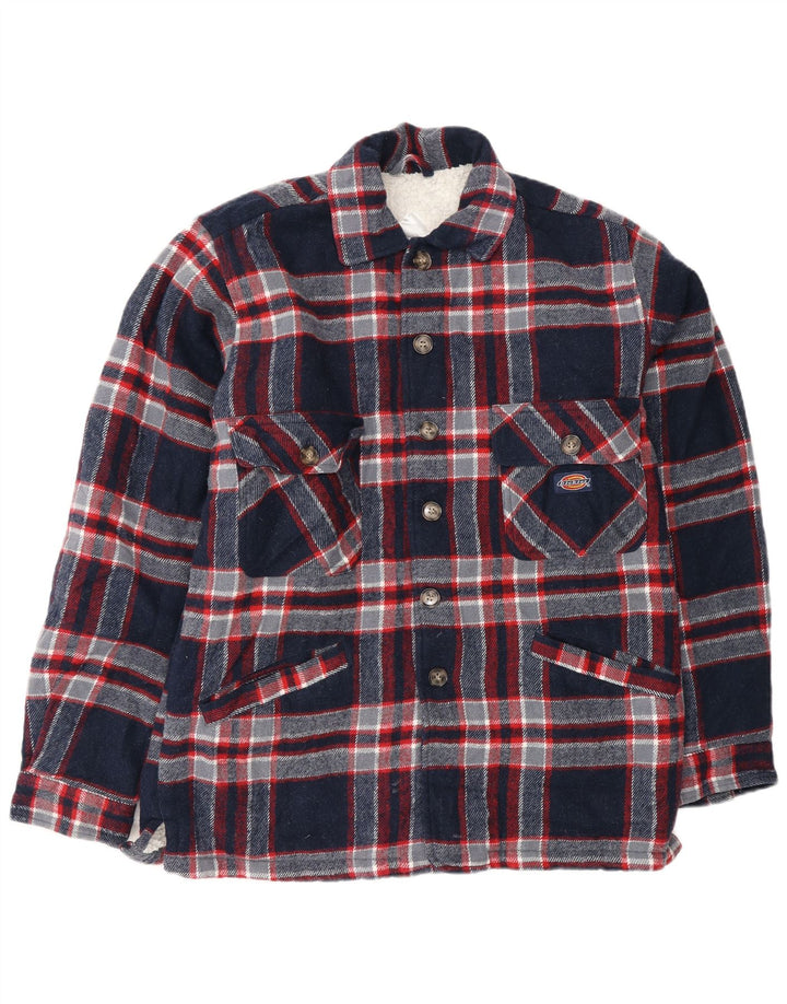 Cămașă pentru bărbați Dickies Lumberjack Flannel Medium Bleumarin Check Acrylic