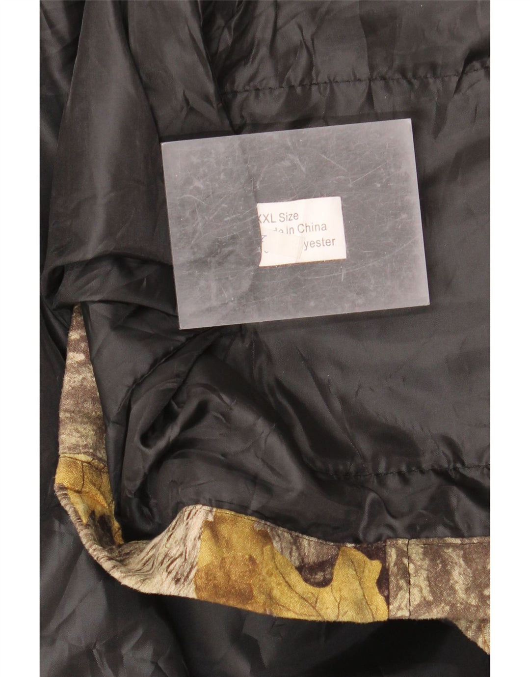 Gilet pentru bărbați VINTAGE cu model abstract UK 44 2XL maro poliester color bloc