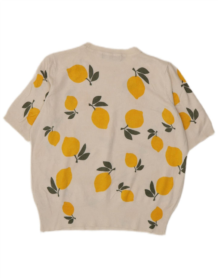 Pulover pentru femei Marks & Spencer, cu model abstract, cu decolteu cu barca, UK 10 Smal