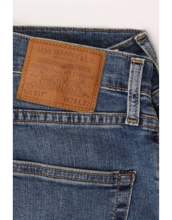 Blugi Levi's 511 Slim pentru bărbați W29 L32 Bumbac albastru
