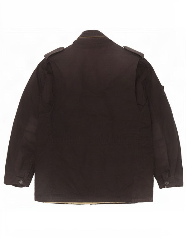 Jachetă militară cu glugă pentru bărbați Gap UK 42 XL bumbac negru