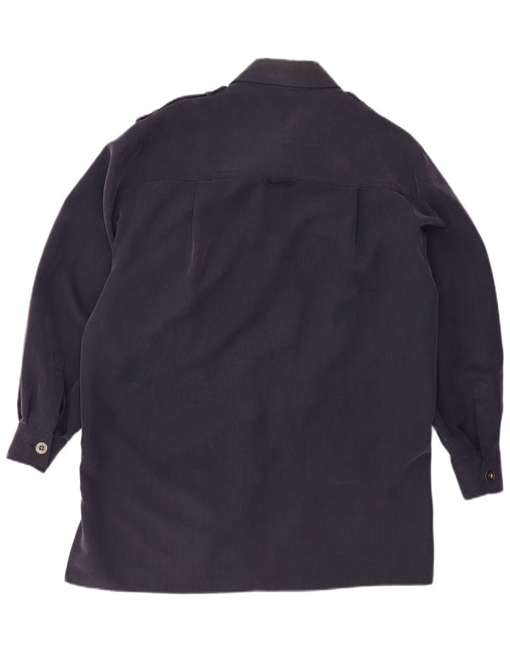 Jaeger Pardesiu pentru femei UK 14 Medium Bleumarin Modal