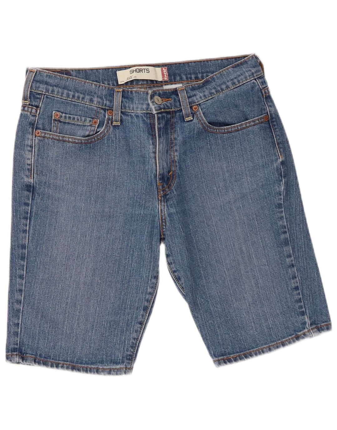 Pantaloni scurți Levi's 515 Denim US 8 Medium W30 Bumbac albastru