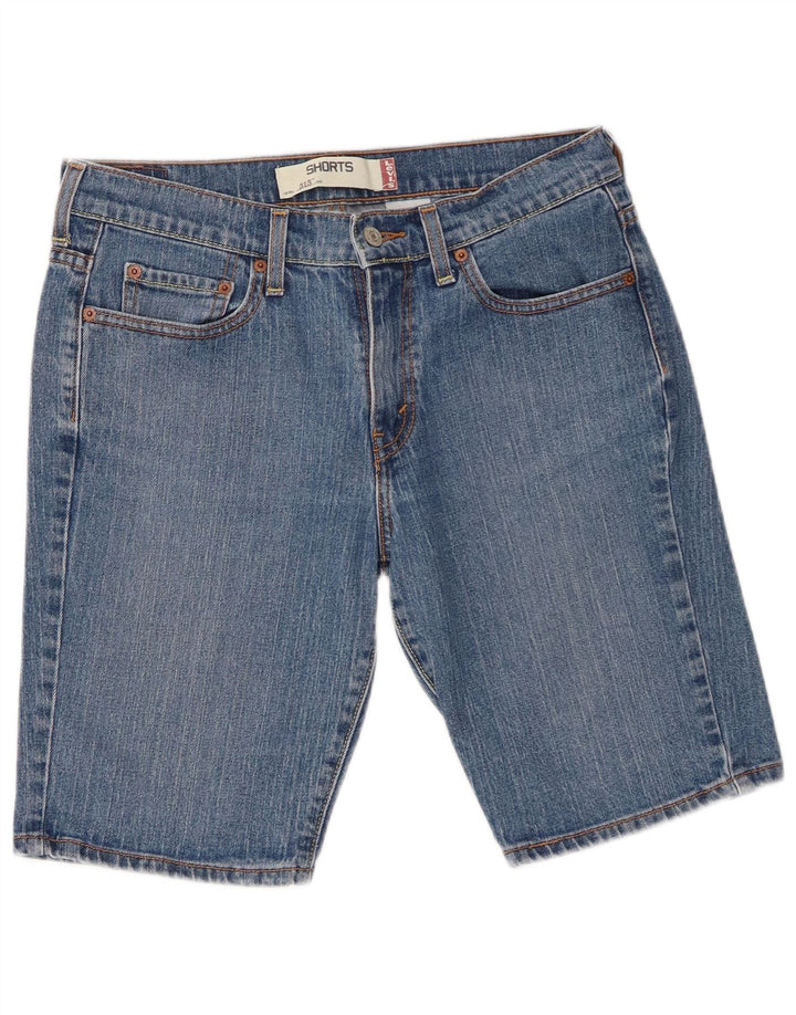Pantaloni scurți Levi's 515 Denim US 8 Medium W30 Bumbac albastru