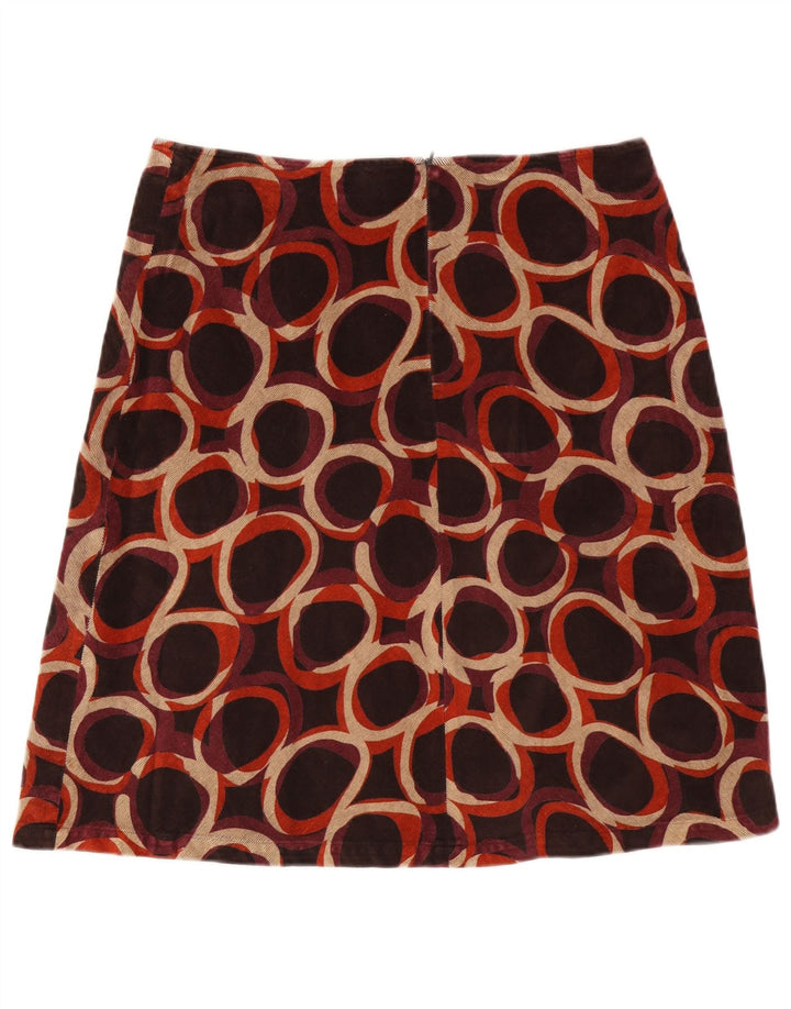 HOBBS Fustă în formă de A pentru femei UK 16 mare W34 bumbac cu buline multicolore