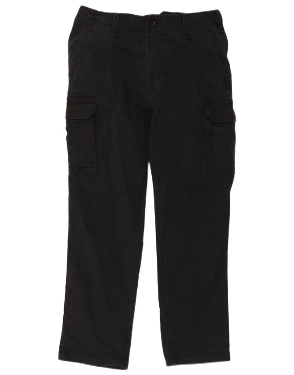 Pantaloni cargo drepti Hollister pentru bărbați W34 L32 bumbac negru