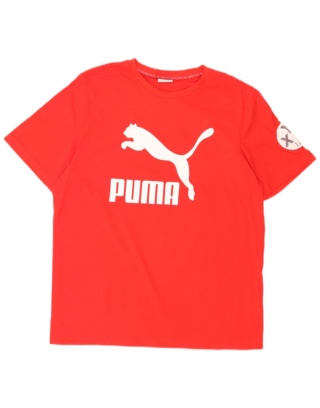 Tricou grafic Puma pentru bărbați Top mare bumbac roșu