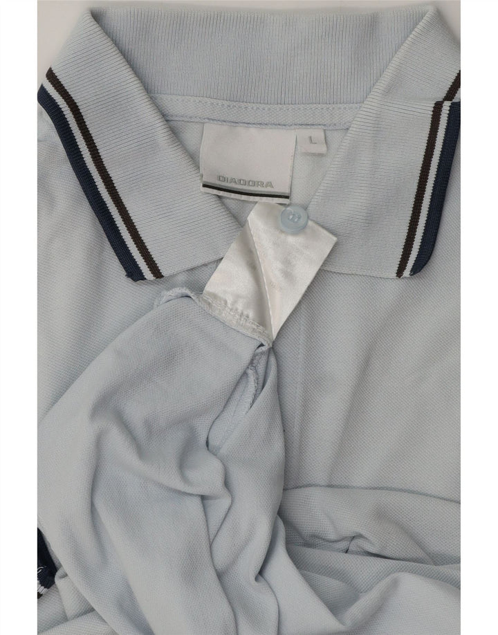 Tricou polo pentru bărbați Diadora, mare, albastru, bumbac