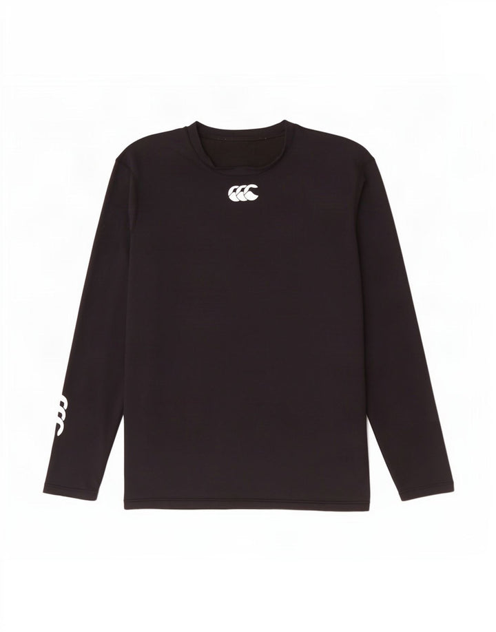 Top grafic Canterbury pentru bărbați, cu mânecă lungă, nailon mic, negru