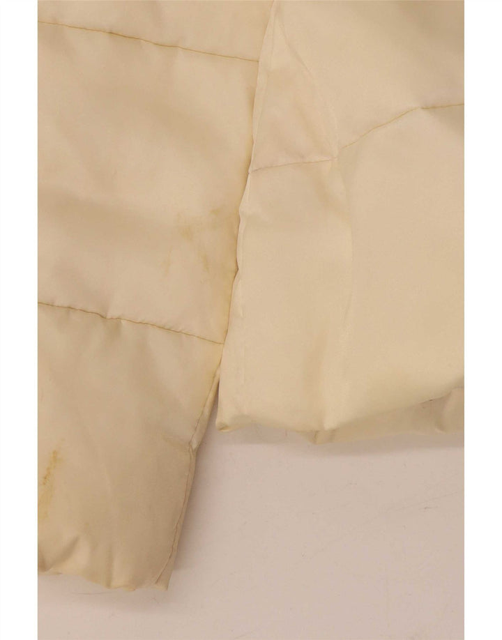 Jachetă Căptușită pentru Damă Elisabetta Franchi IT 42 Nylon Medium Alb