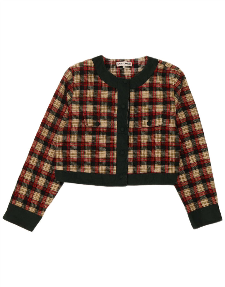 Jachetă cu 5 nasturi Enara Camice pentru femei, UK 14, roșu mediu check