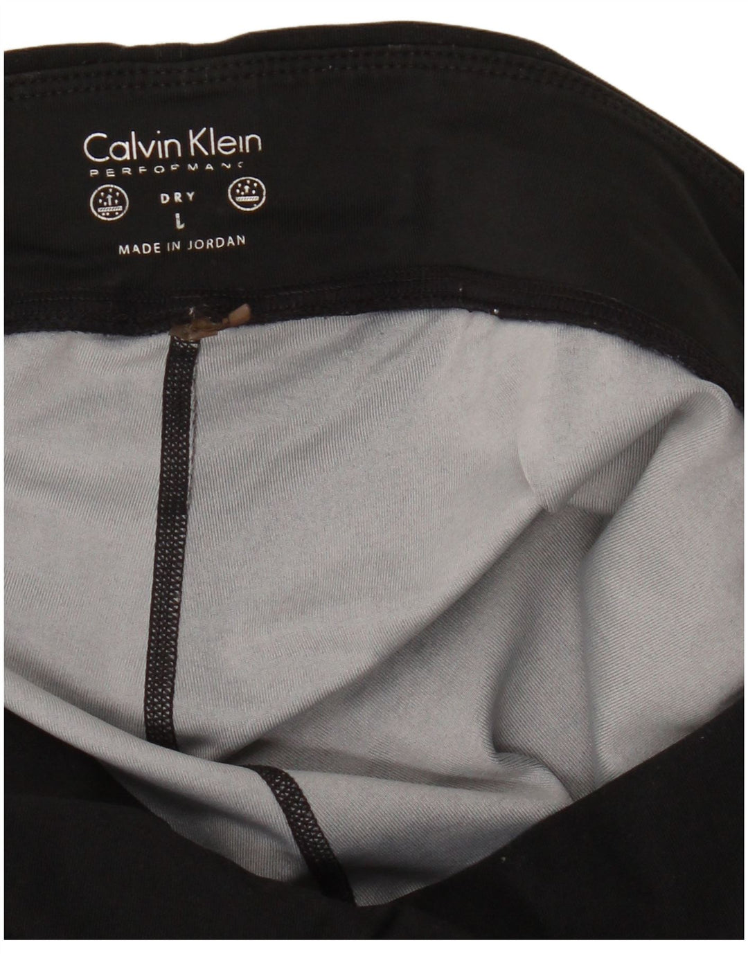 Calvin Klein Leggings pentru femei UK 14 Large Black Geometric