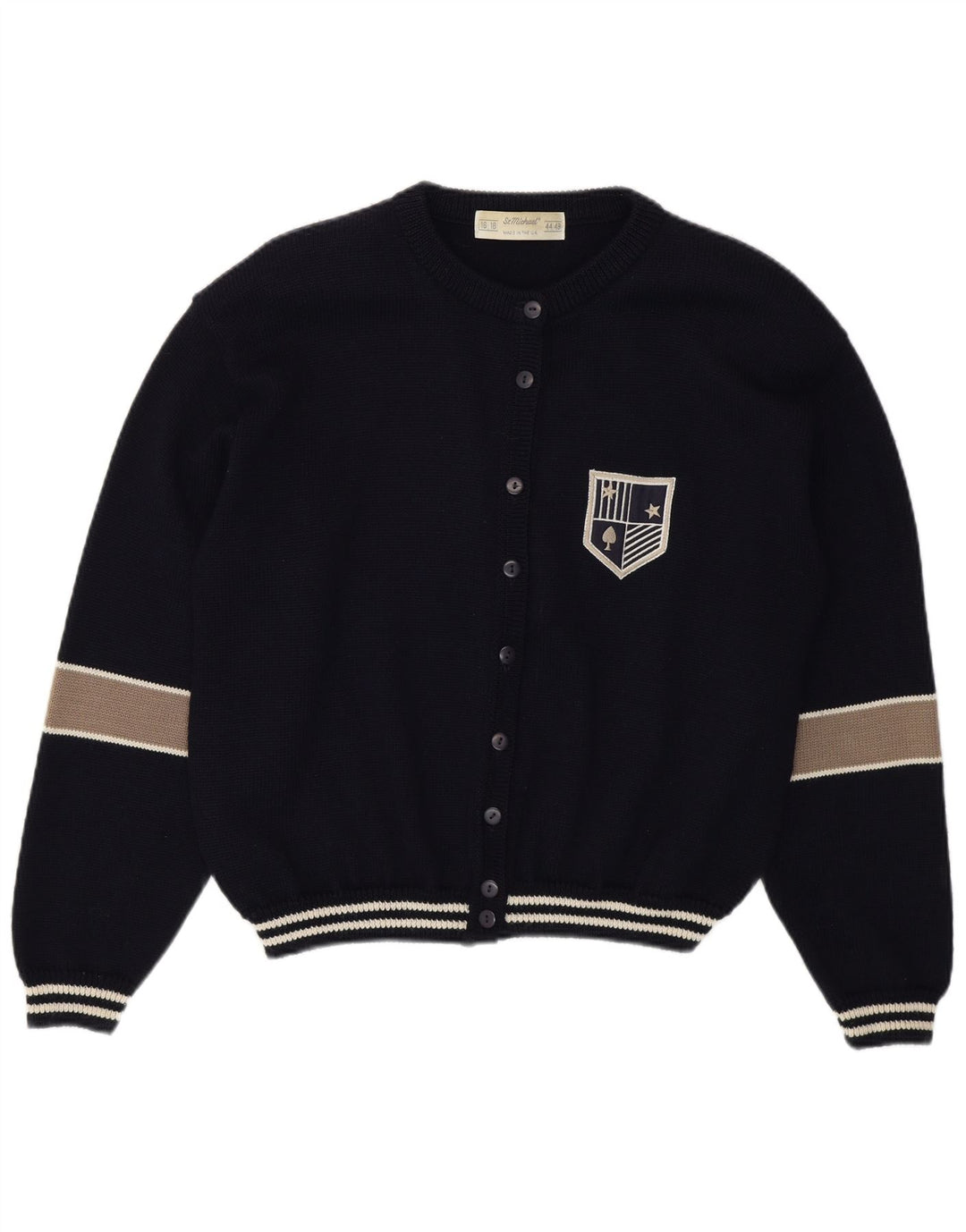 Pulover cardigan St Michael pentru femei Marea Britanie 16/18, mare, albastru bleumarin