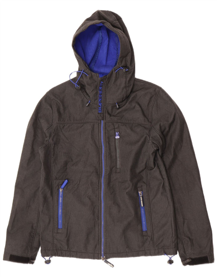 Jachetă de vânt cu glugă The Windtrekker pentru bărbați Superdry UK 38, gri mediu