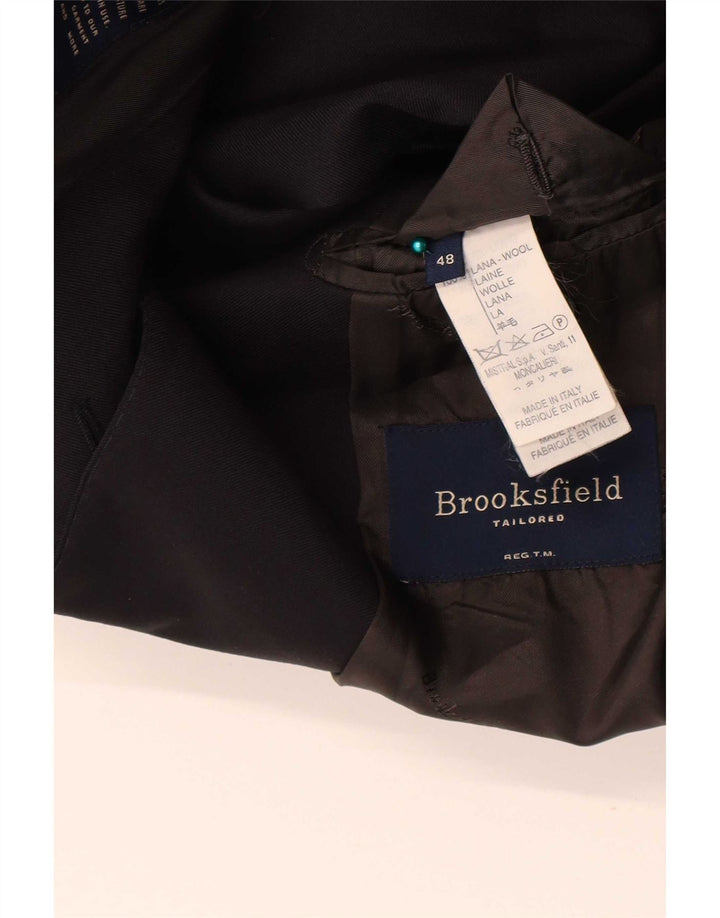 Jachetă Brooksfield pentru bărbați cu 3 nasturi IT 48 Lână neagră medie