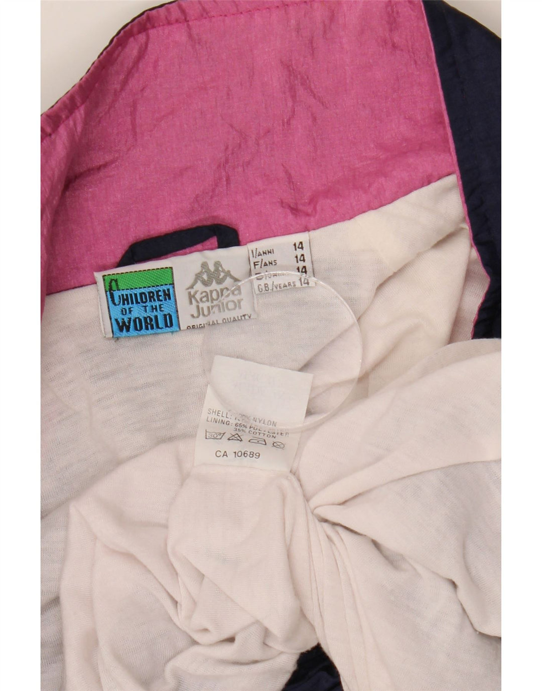 Jachetă de top pentru trening KAPPA cu grafică pentru băieți 13-14 ani, albastru bleumarin