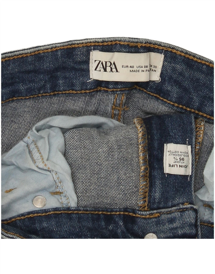 Blugi Zara Femei Bootcut EU 40 Medium L30 L26 Bumbac Albastru
