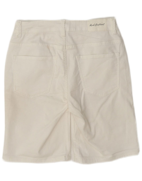 Red Button Pantaloni scurti casual pentru femei EU 36 Small W27 Bumbac alb