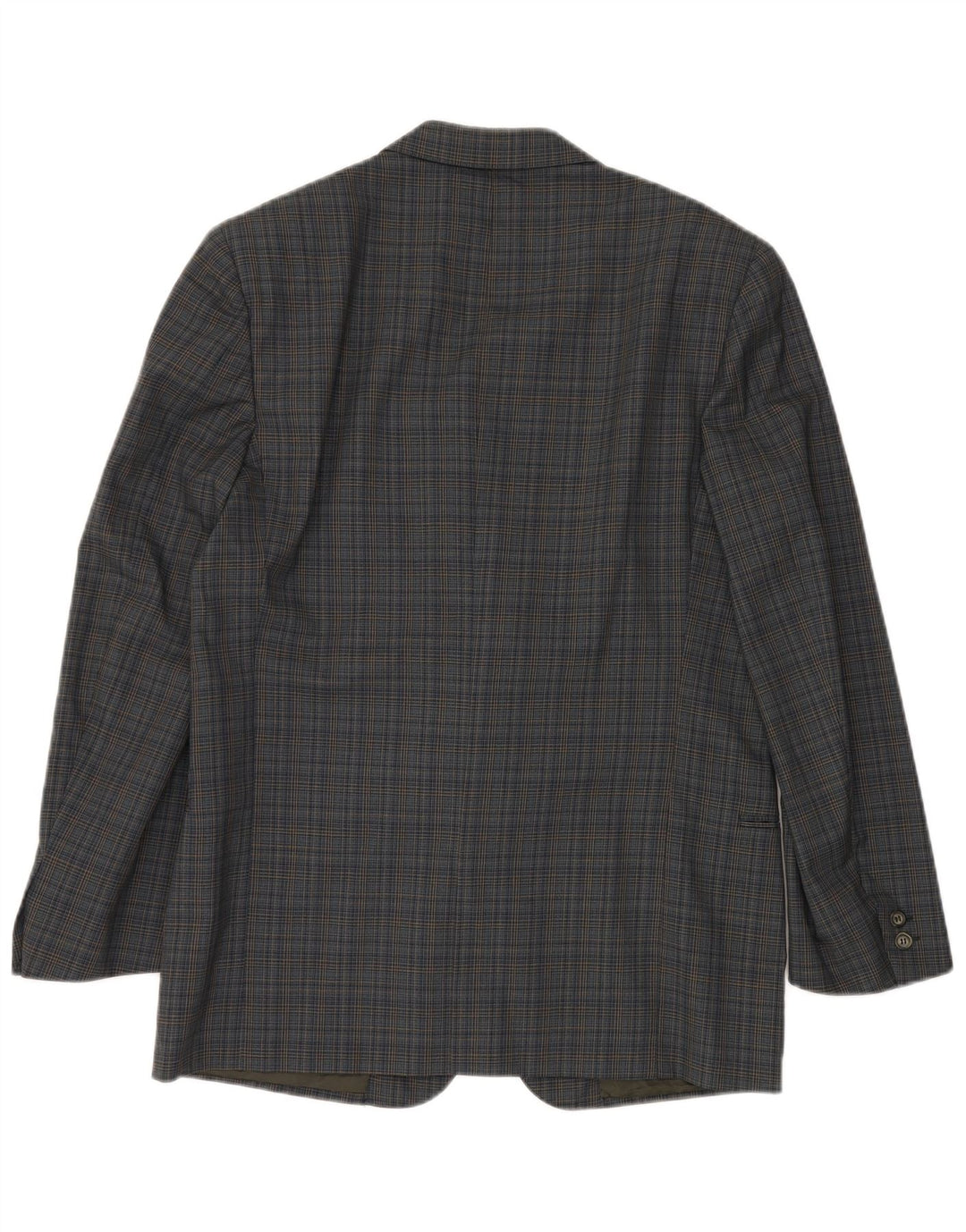 VALENTINO Jachetă pentru bărbați cu 2 nasturi, IT 50, mare, viscoză cu carouri albastre