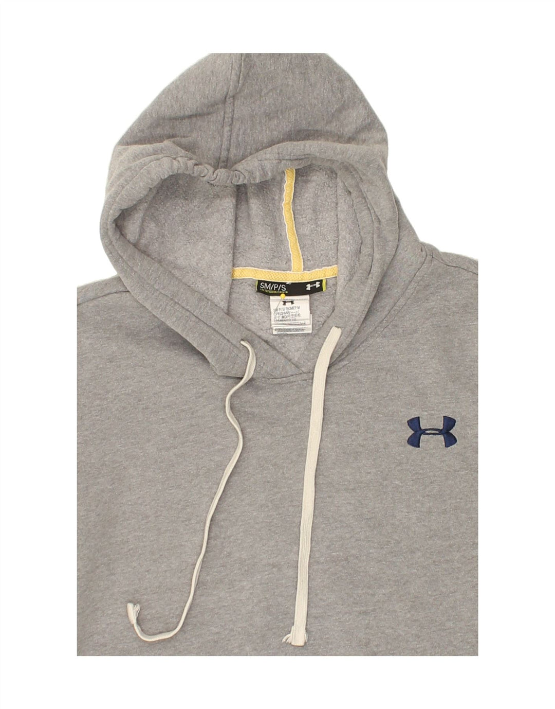 UNDER ARMOUR Womens Hoodie Jumper UK 14 Medium Grey Cotton Vintage Under Armour and Second-Hand Under Armour from Messina Hembry 