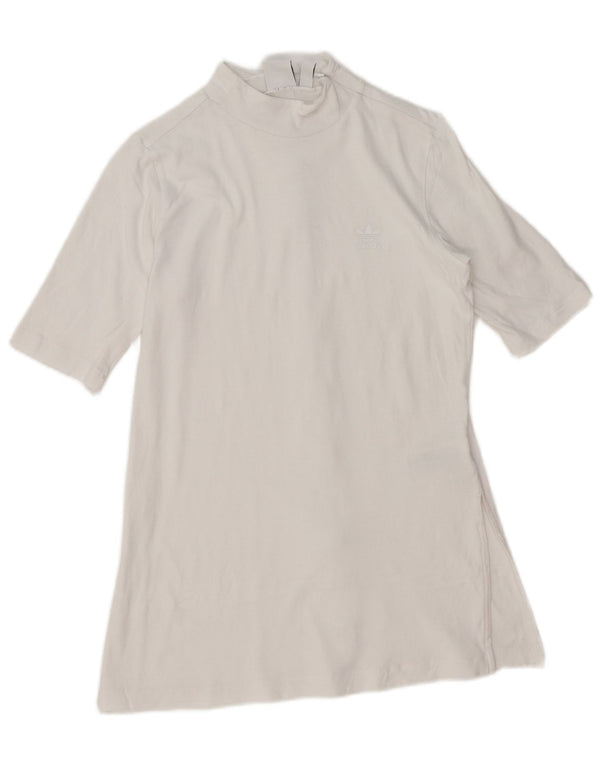 Tricou grafic Adidas pentru femei Top UK 8 Small White Bumbac