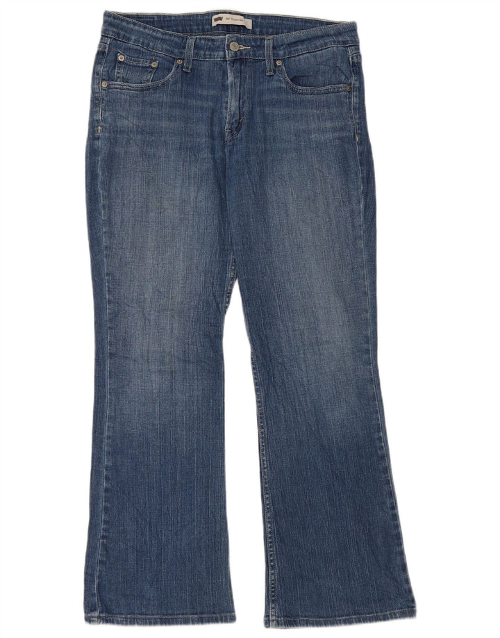 Blugi Levi's 518 Super Low Bootcut W30 L30 Bumbac albastru