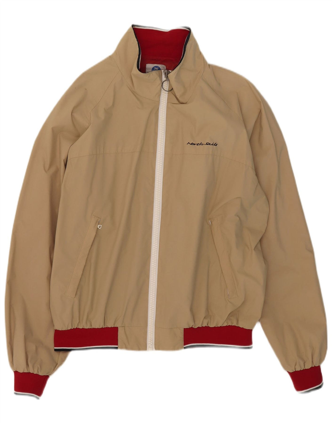 Jachetă de ploaie North Sails pentru bărbați, UK 42 XL, bej, nailon color bloc