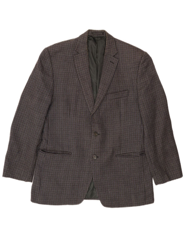 Jachetă Blazer pentru bărbați Chaps cu 2 nasturi UK 38 Medium Gri Houndstooth