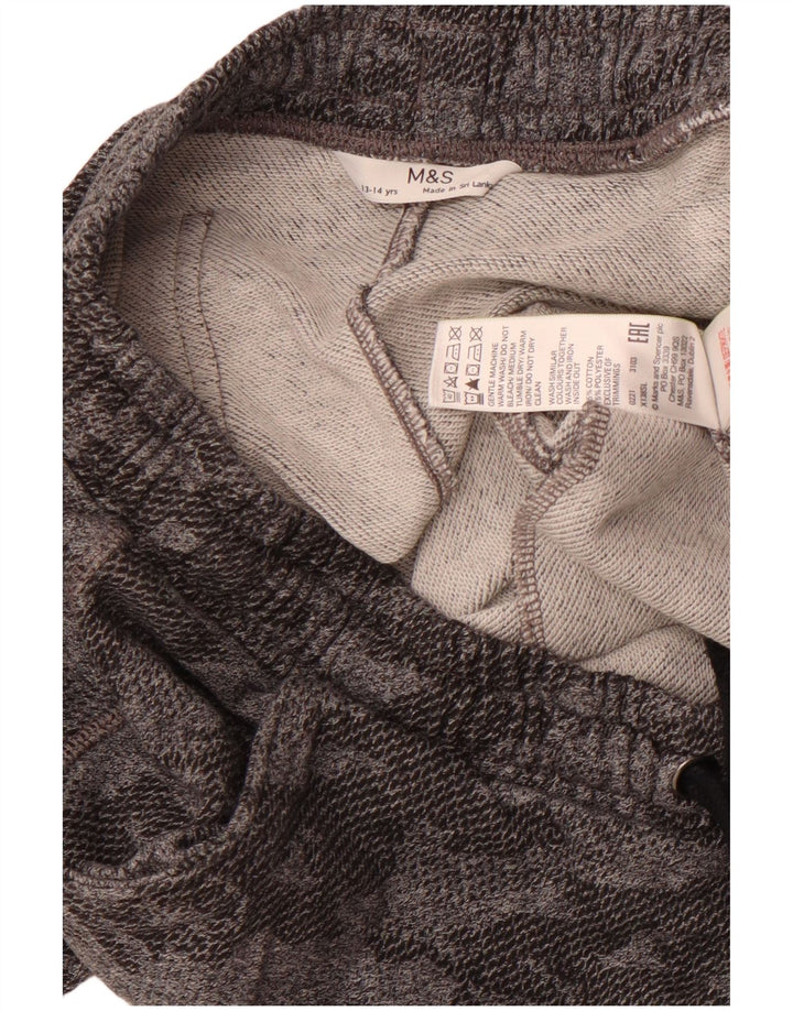 MARKS & SPENCER Pantaloni scurți sport pentru băieți 13-14 ani bumbac camuflaj gri