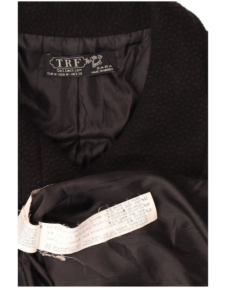 Pardesiu pentru femei Zara UK 12 Medium Negru Acrilic