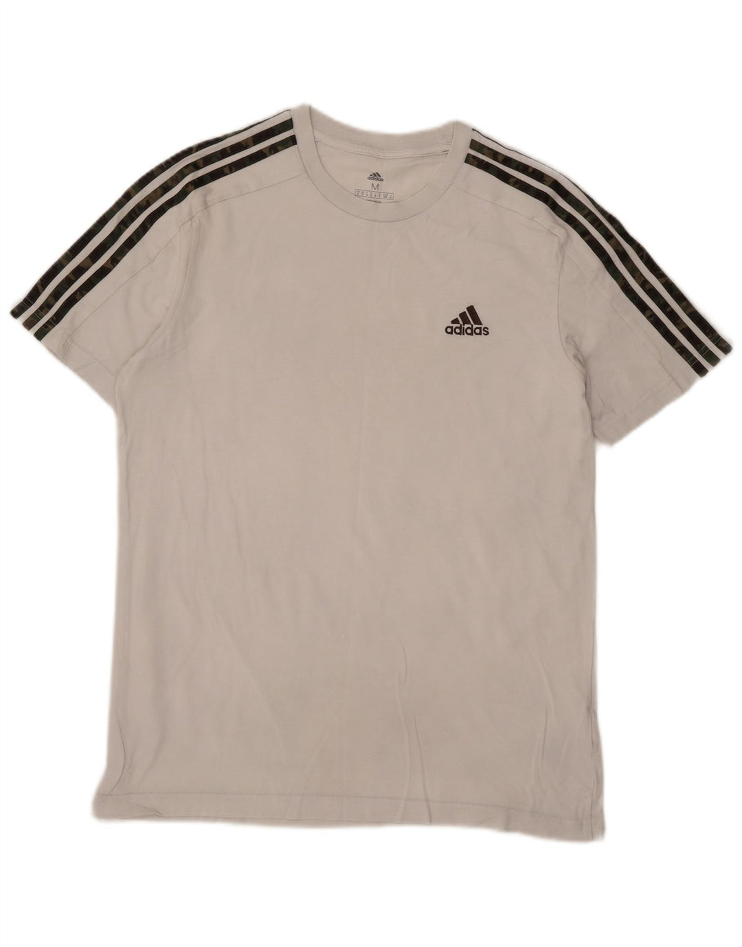 Tricou pentru bărbați Adidas Top Mediu Alb Bumbac