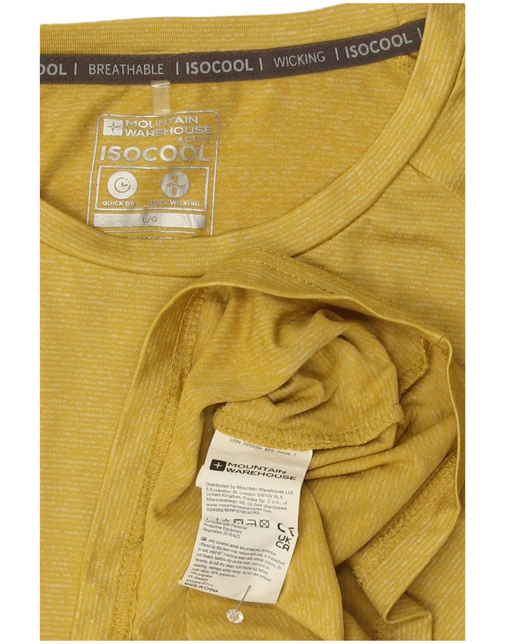 Tricou IsoCool pentru bărbați Mountain Warehouse Top mare din poliester galben