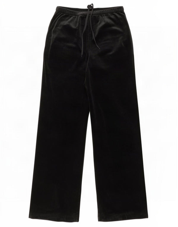Pantaloni de trening din catifea pentru femei Marks & Spencer UK 8 Small Black Viscose