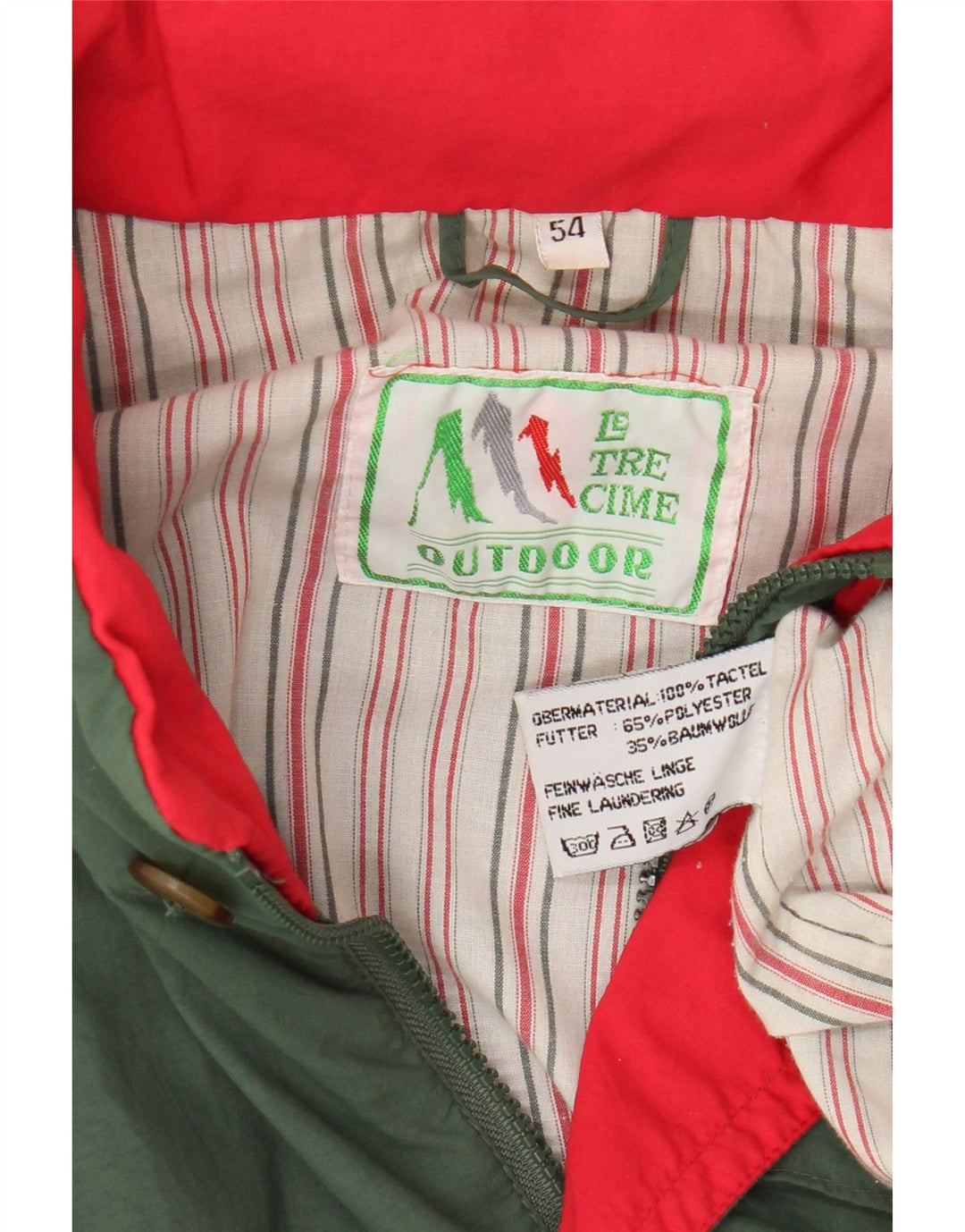 Jachetă vintage cu glugă pentru bărbați IT 54 2XL verde Tactel