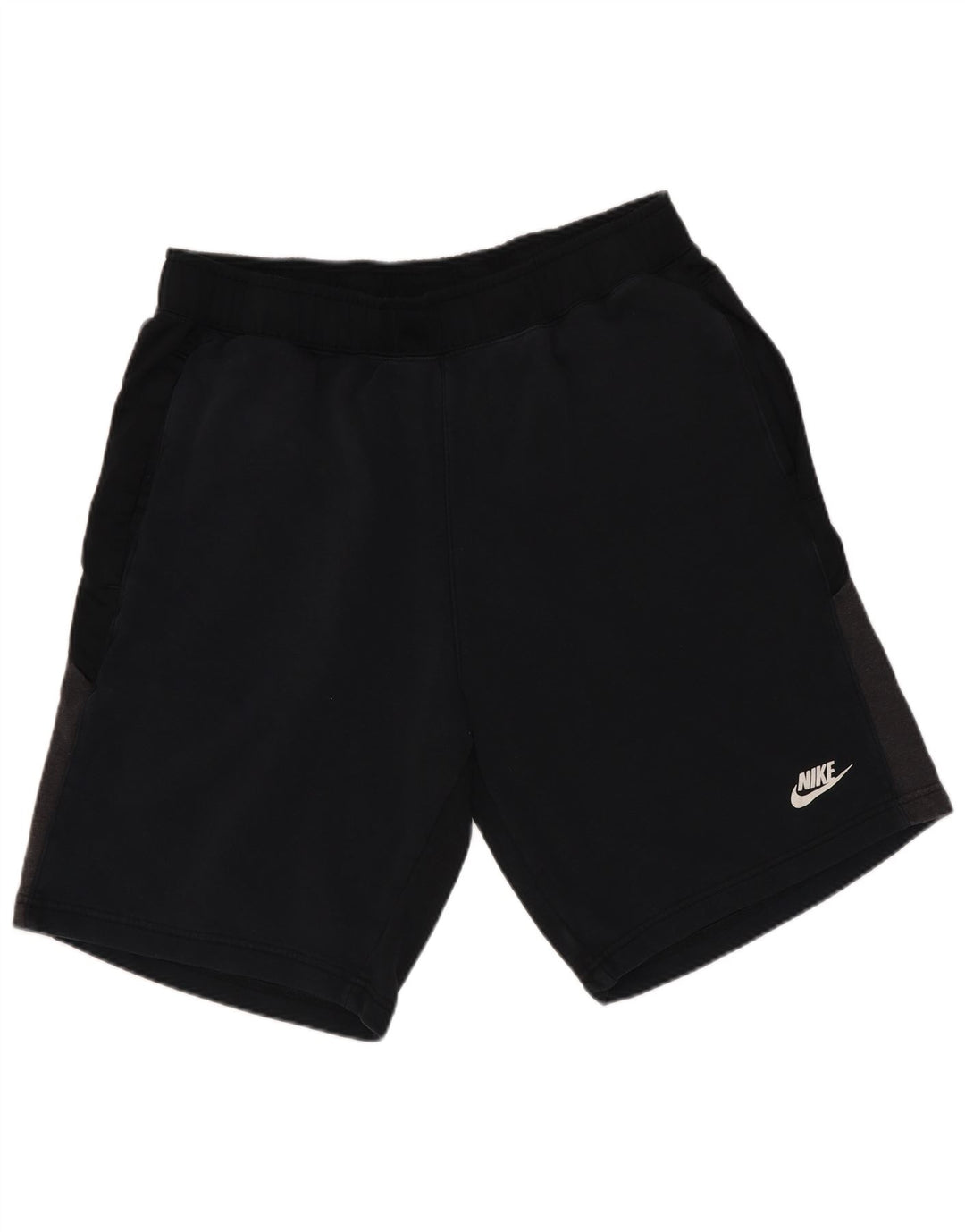 Pantaloni scurți sport Nike pentru bărbați, mari, negru, color block, bumbac