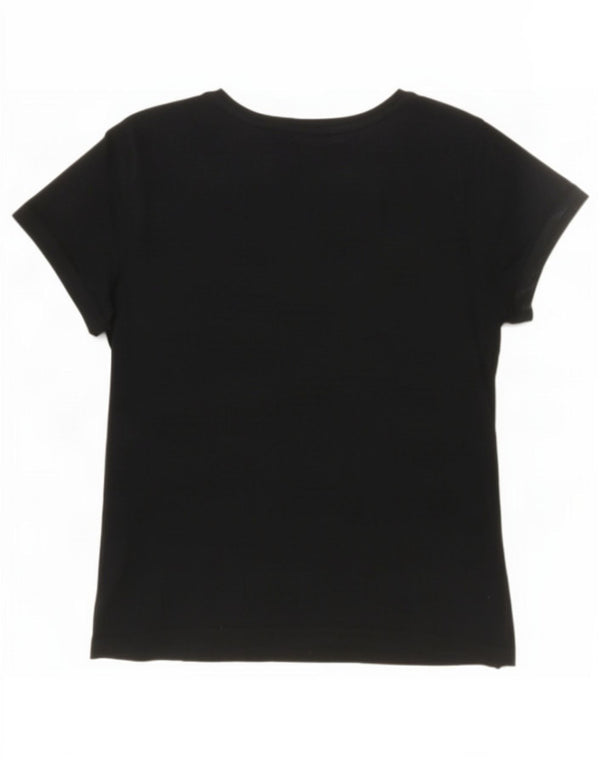 Calvin Klein Jeans Tricou cu grafic pentru femei Top UK 12 Medium Bleumarin Bumbac