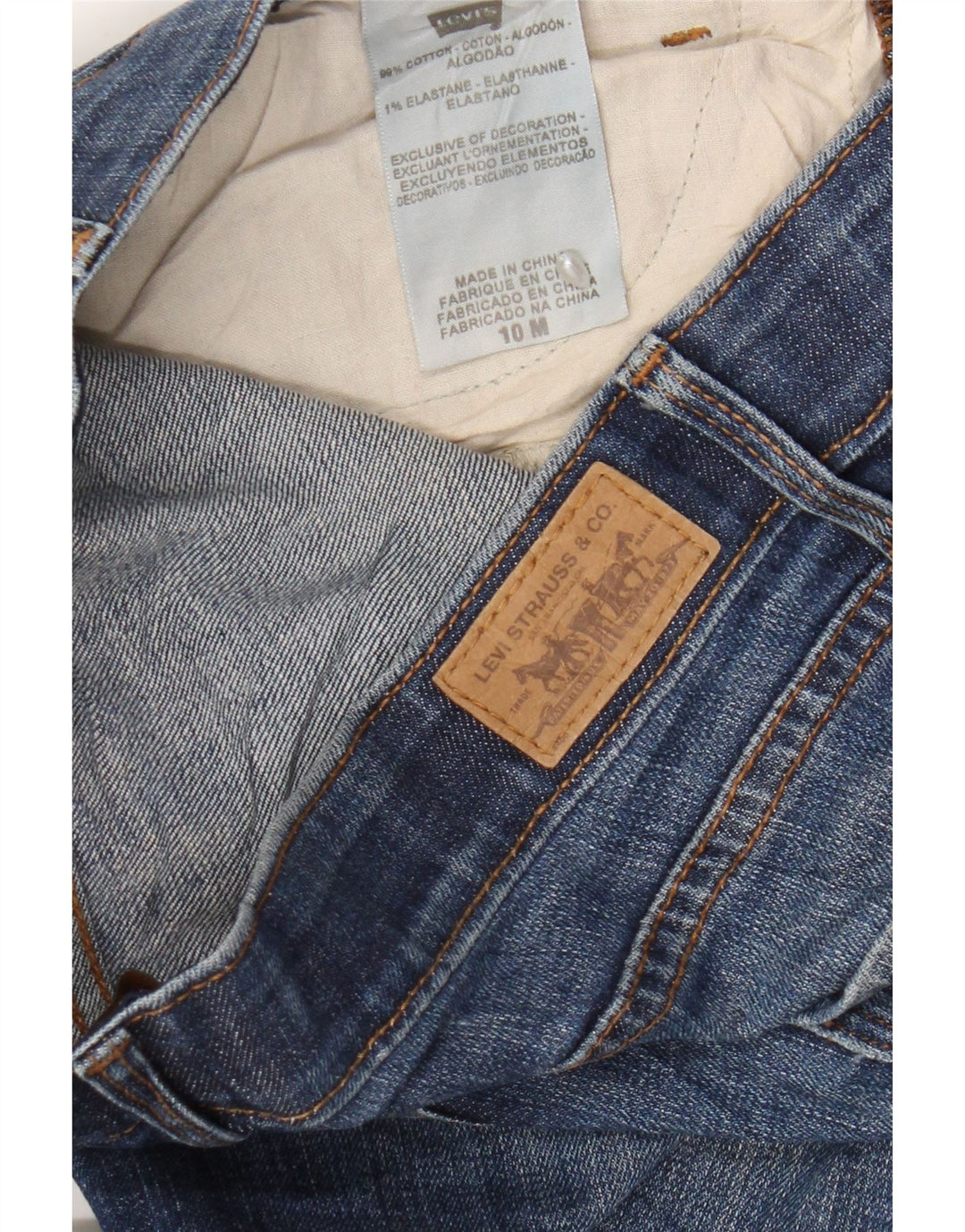 Blugi Levi's pentru femei 525 Bootcut US 10 Large W30 L28 Blue Bumbac