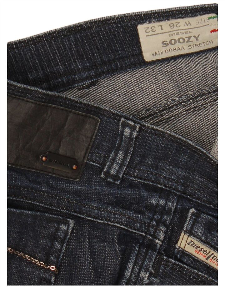 Blugi Diesel pentru femei Soozy Bootcut W26 L32 Bumbac bleumarin