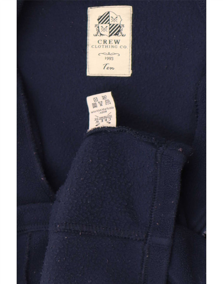 Crew Clothing Jachetă fleece pentru femei UK 10 Poliester bleumarin mic