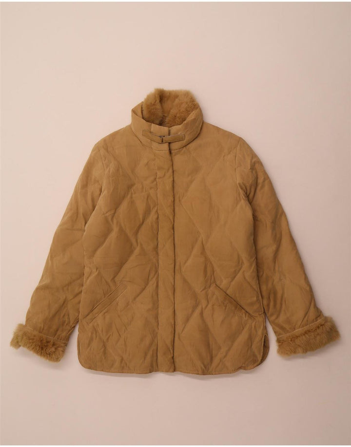 Jachetă căptușită pentru femei Parisport, cu o formă lejeră, IT 44 Medium Bej Poliamidă