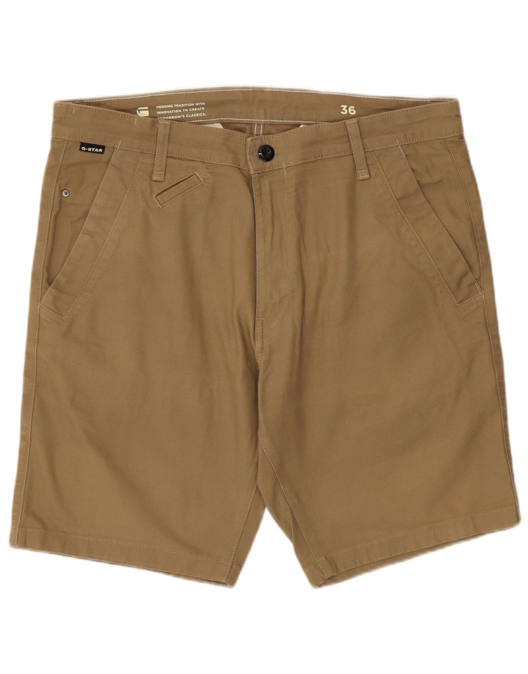 Pantaloni scurți chino pentru bărbați G-Star W36, bumbac kaki mare