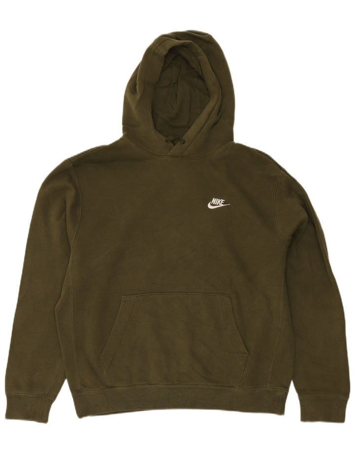 Pulover Nike pentru bărbați, bumbac kaki mediu