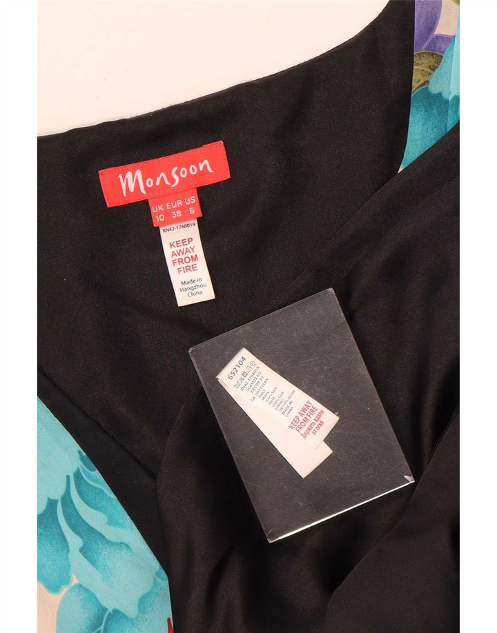 Rochie Empire fără mâneci pentru femei Monsoon UK 10, patchwork multicolor mic